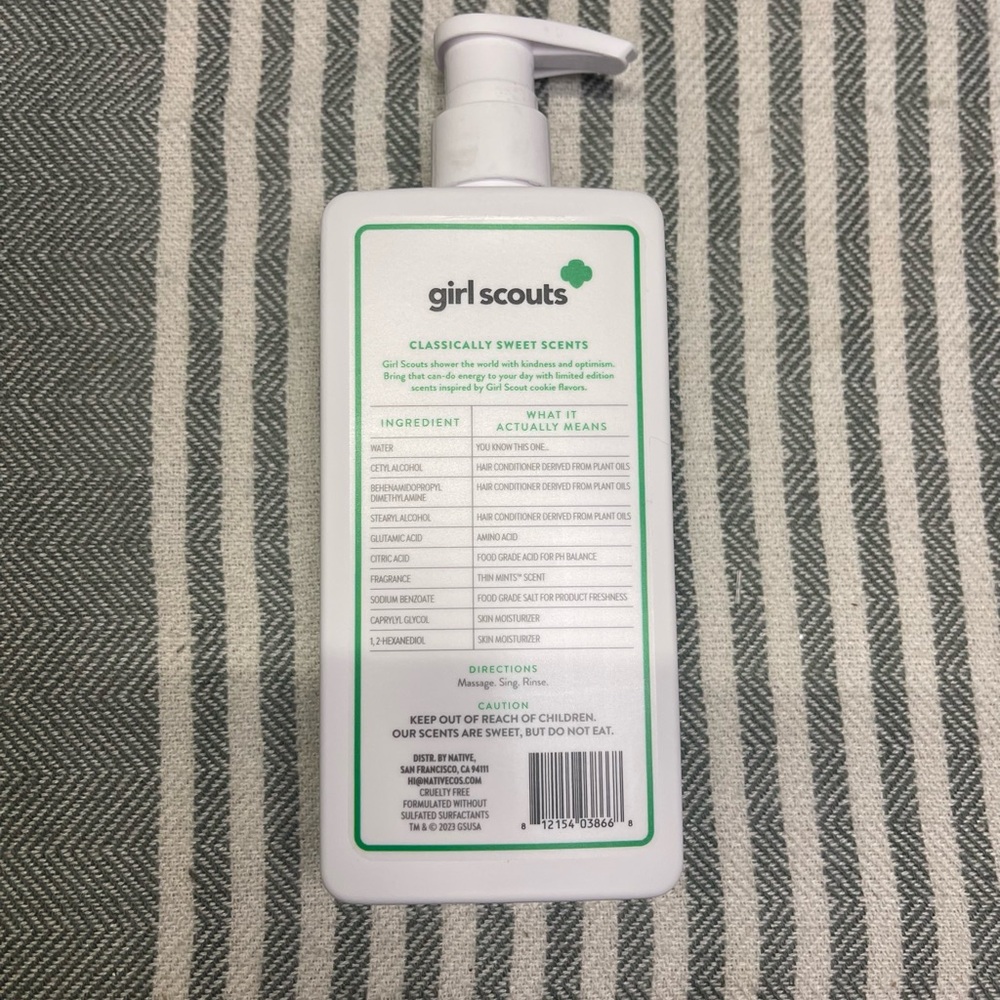 Girl Scouts Native‎ Thin Mints Volumizing Conditioner NEW - Picture 2 of 3